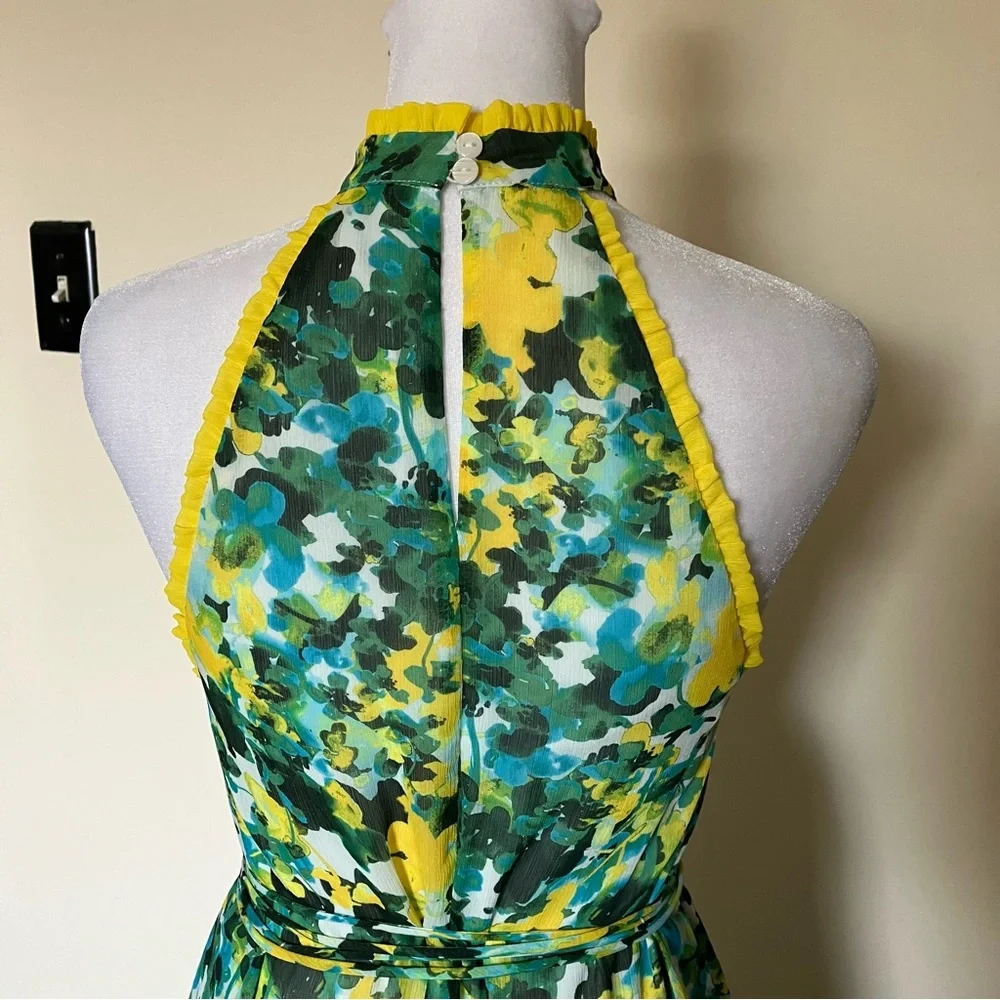 House of Harlow 1960 x Revolve Novia Maxi Dress in Kelly Green Floral size XS - Picture 12 of 13